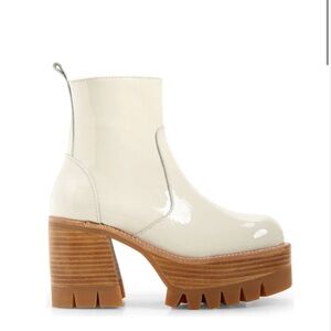 Jeffrey Campbell Cream Heeled Boots